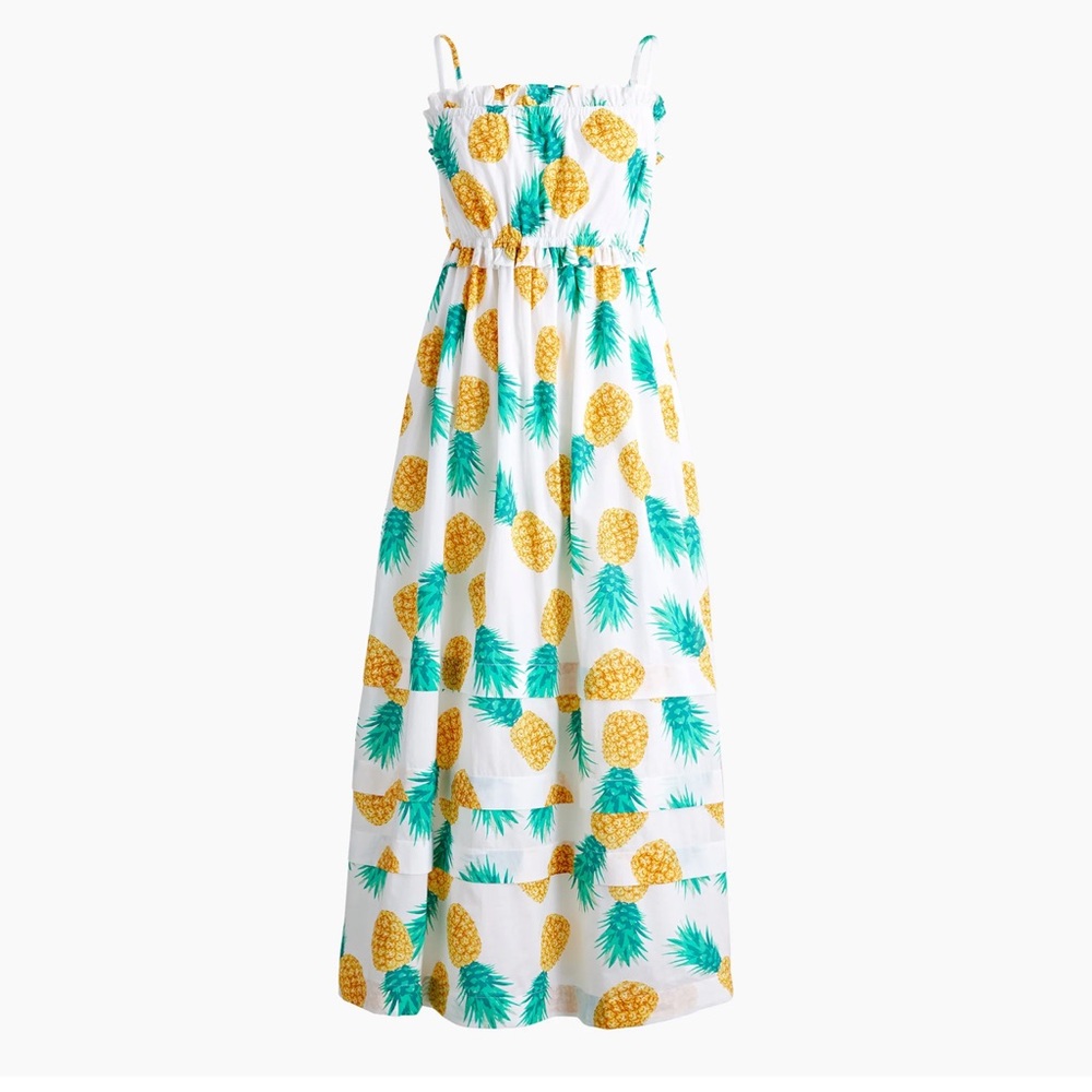 🆕 NWT 🍍 Pineapple maxi dress by J crew
